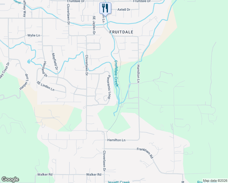 map of restaurants, bars, coffee shops, grocery stores, and more near 1590 Panoramic Loop in Grants Pass