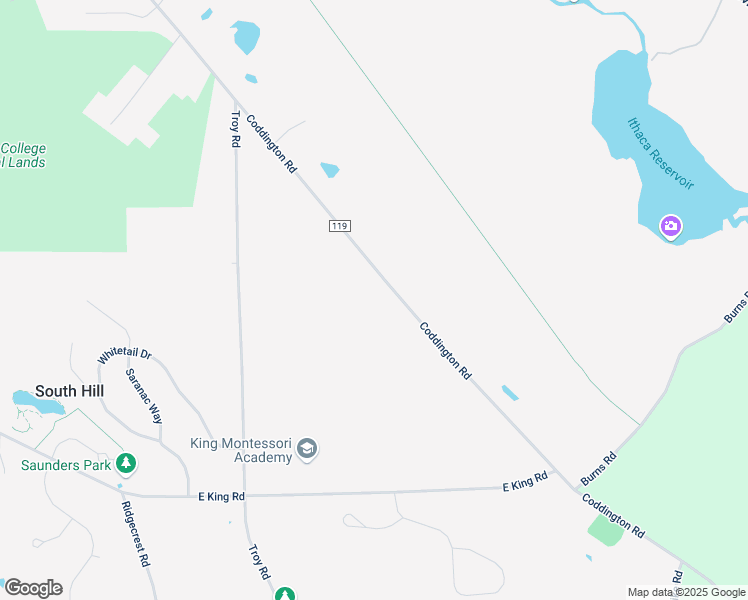 map of restaurants, bars, coffee shops, grocery stores, and more near 654 Coddington Rd in Ithaca