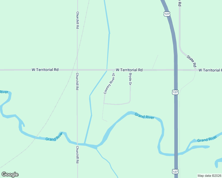 map of restaurants, bars, coffee shops, grocery stores, and more near 12017 Country River Drive in Rives Junction