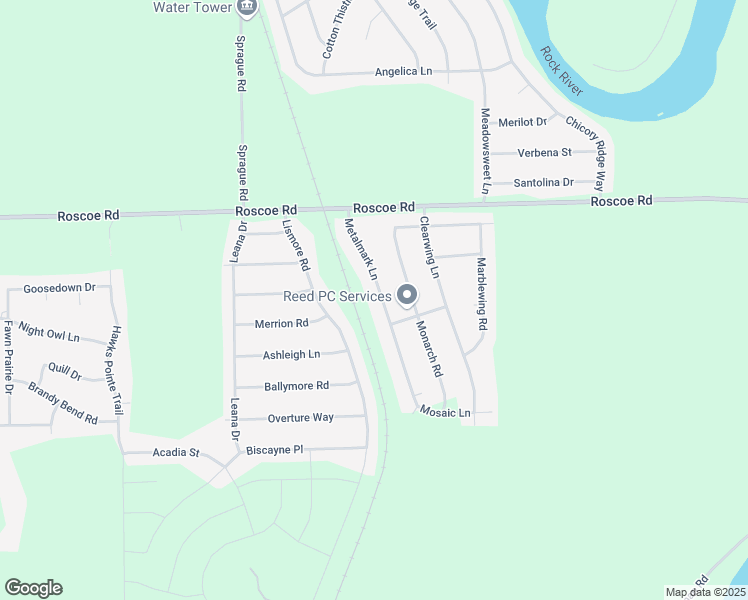 map of restaurants, bars, coffee shops, grocery stores, and more near 10324 Metalmark Lane in Roscoe