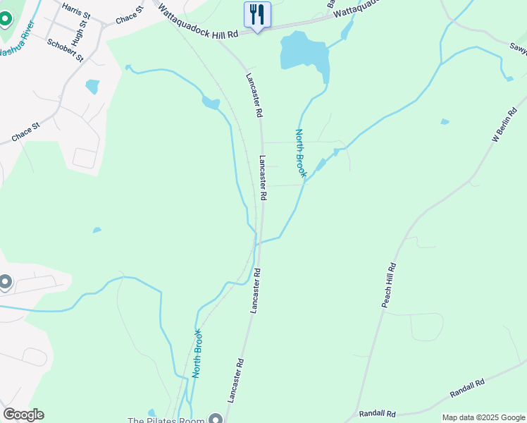 map of restaurants, bars, coffee shops, grocery stores, and more near 143 Lancaster Road in Berlin