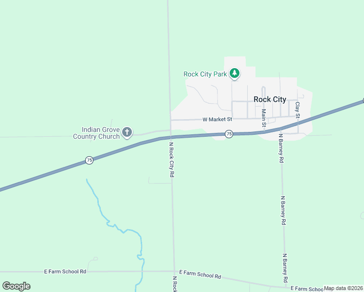 map of restaurants, bars, coffee shops, grocery stores, and more near in Rock City