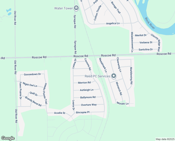 map of restaurants, bars, coffee shops, grocery stores, and more near 664 Elberon Way in Roscoe