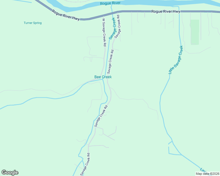 map of restaurants, bars, coffee shops, grocery stores, and more near 379 Savage Creek Road in Grants Pass