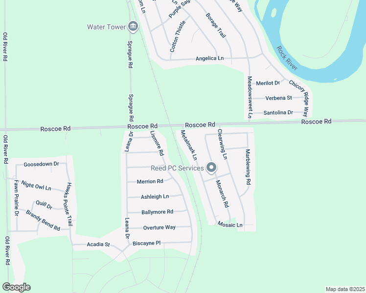 map of restaurants, bars, coffee shops, grocery stores, and more near 10428 Metalmark Lane in Roscoe