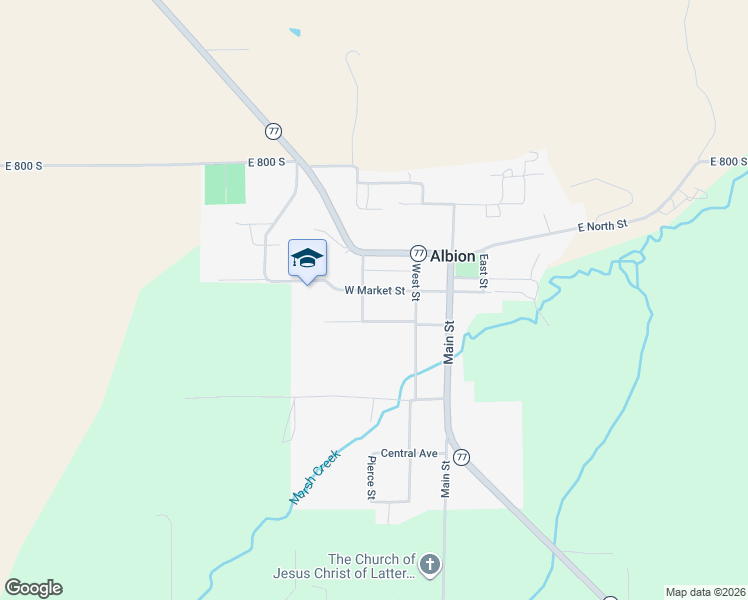 map of restaurants, bars, coffee shops, grocery stores, and more near 273 West Market Street in Albion