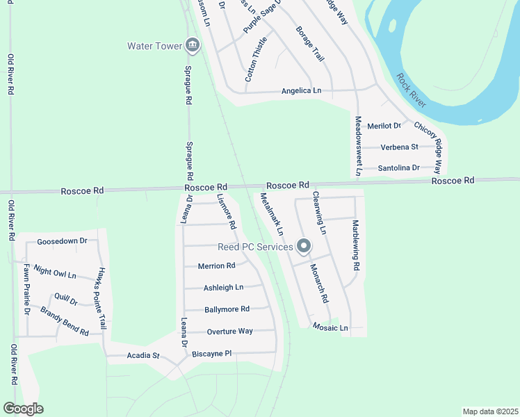 map of restaurants, bars, coffee shops, grocery stores, and more near 10428 Metalmark Lane in Roscoe