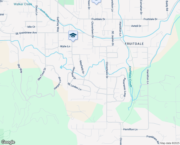 map of restaurants, bars, coffee shops, grocery stores, and more near 1430 Southeast Weeping Willow Court in Grants Pass