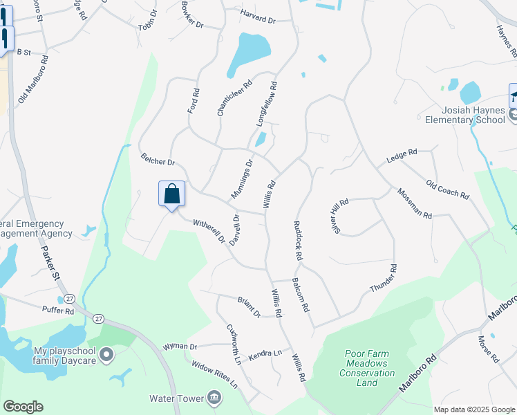 289 Willis Road, Sudbury MA Walk Score