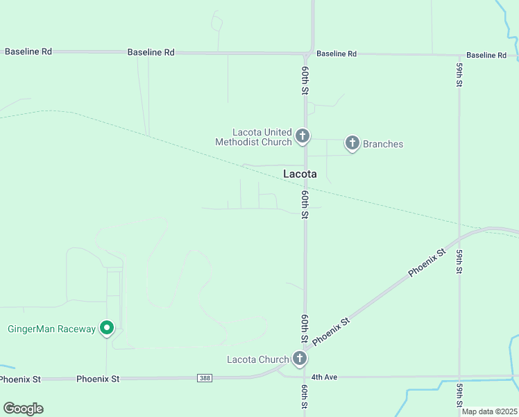 map of restaurants, bars, coffee shops, grocery stores, and more near in Lacota
