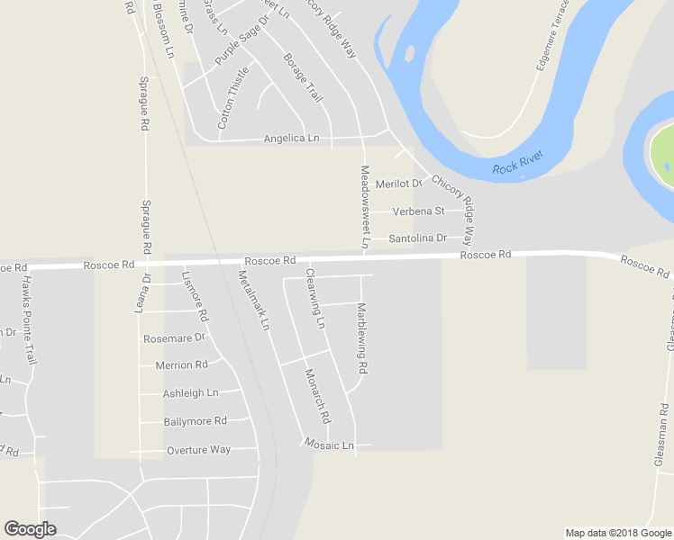 map of restaurants, bars, coffee shops, grocery stores, and more near 459 Morning Cloak Street in Roscoe