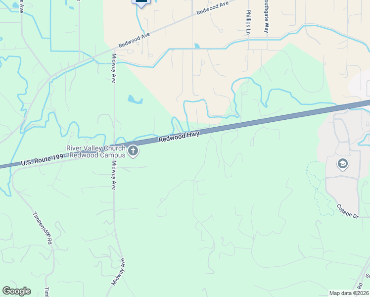 map of restaurants, bars, coffee shops, grocery stores, and more near 120 Arbor Ridge Drive in Grants Pass