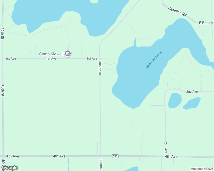 map of restaurants, bars, coffee shops, grocery stores, and more near 01913 3850th Street in Bloomingdale