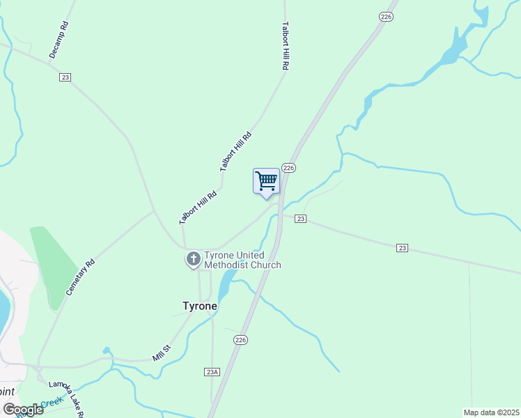 map of restaurants, bars, coffee shops, grocery stores, and more near 815 County Road 23 in Dundee