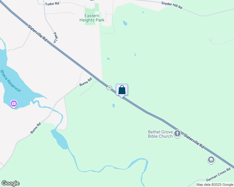 map of restaurants, bars, coffee shops, grocery stores, and more near 1690 Slaterville Road in Ithaca