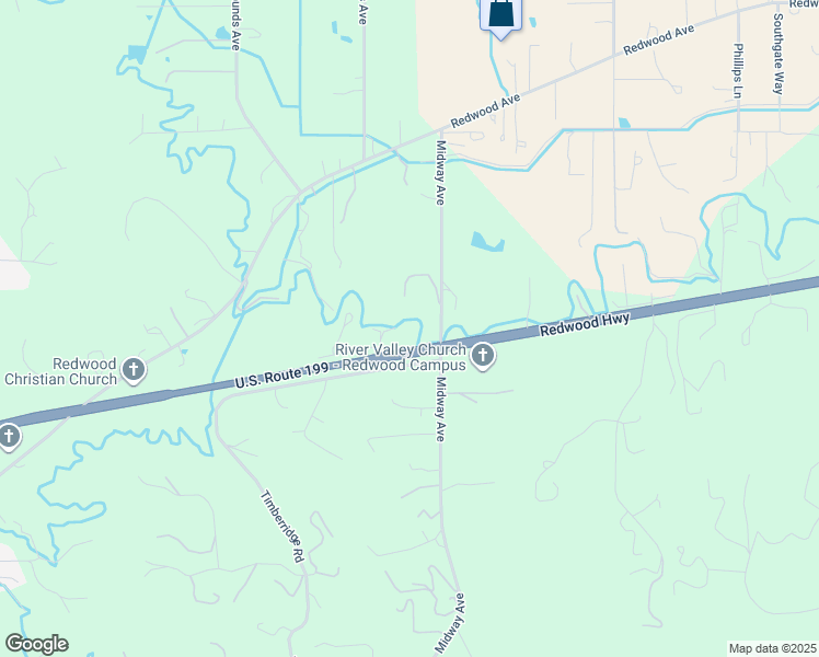 map of restaurants, bars, coffee shops, grocery stores, and more near 4444 Redwood Highway in Grants Pass
