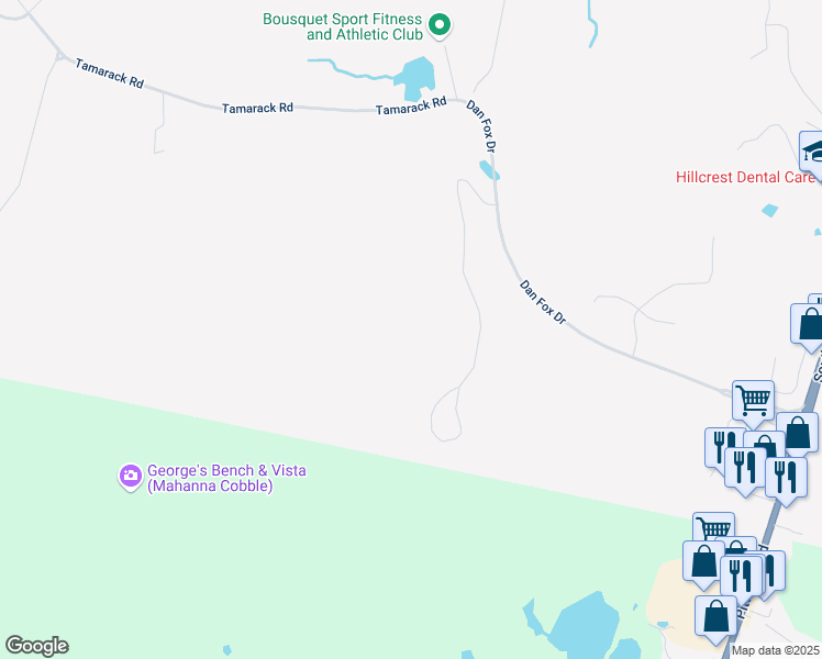 map of restaurants, bars, coffee shops, grocery stores, and more near 143 Alpine Trail in Pittsfield