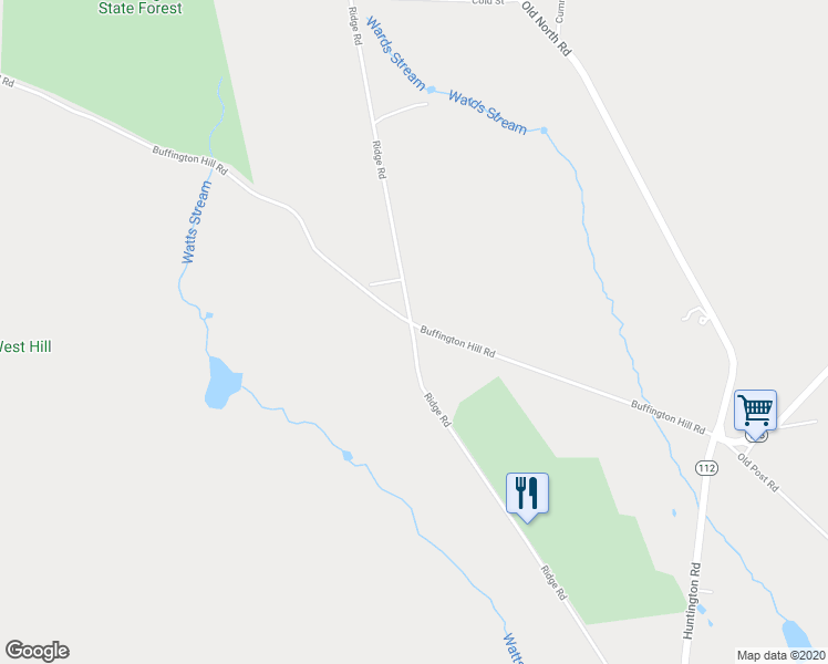 map of restaurants, bars, coffee shops, grocery stores, and more near 199 Ridge Rd in Worthington