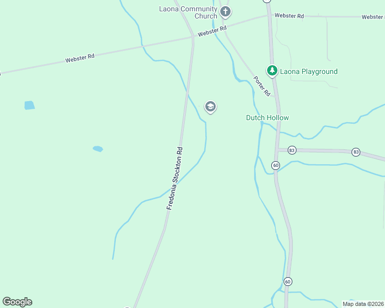 map of restaurants, bars, coffee shops, grocery stores, and more near 9462 Fredonia Stockton Road in Fredonia