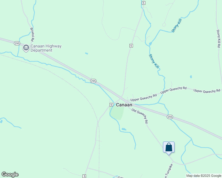map of restaurants, bars, coffee shops, grocery stores, and more near 3 Post Road in Canaan