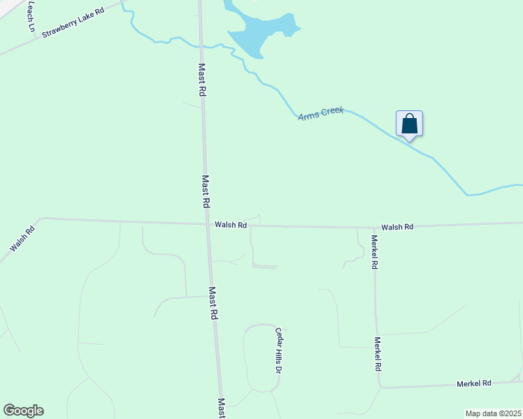 map of restaurants, bars, coffee shops, grocery stores, and more near 6884 Walsh Road in Dexter