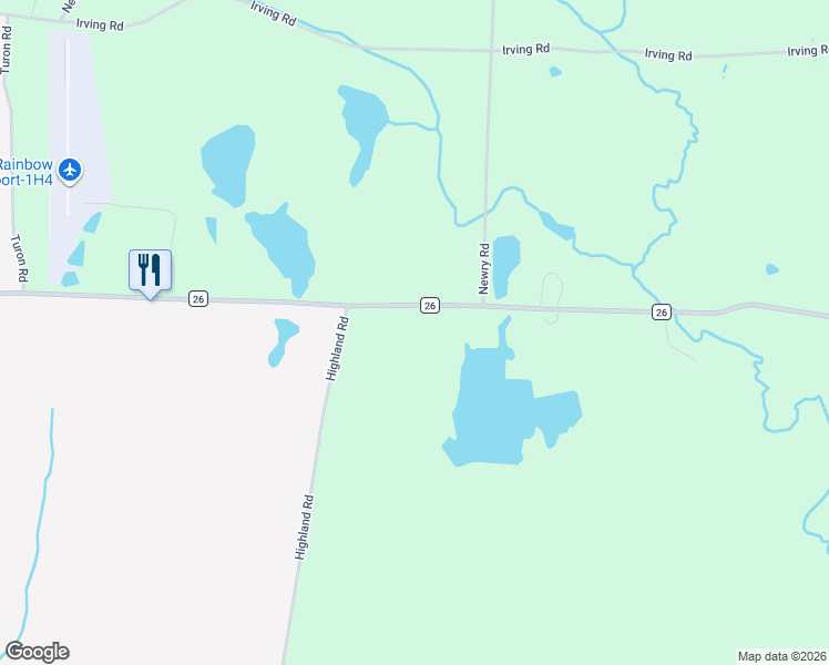 map of restaurants, bars, coffee shops, grocery stores, and more near 3603 County Route 26 in Greenville