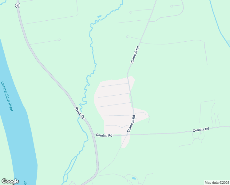 map of restaurants, bars, coffee shops, grocery stores, and more near 2-22 Aloha Drive in Hadley