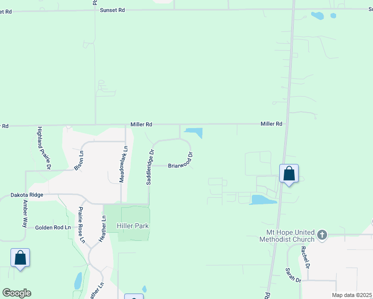 map of restaurants, bars, coffee shops, grocery stores, and more near 6013 Briarwood Drive in Johnsburg