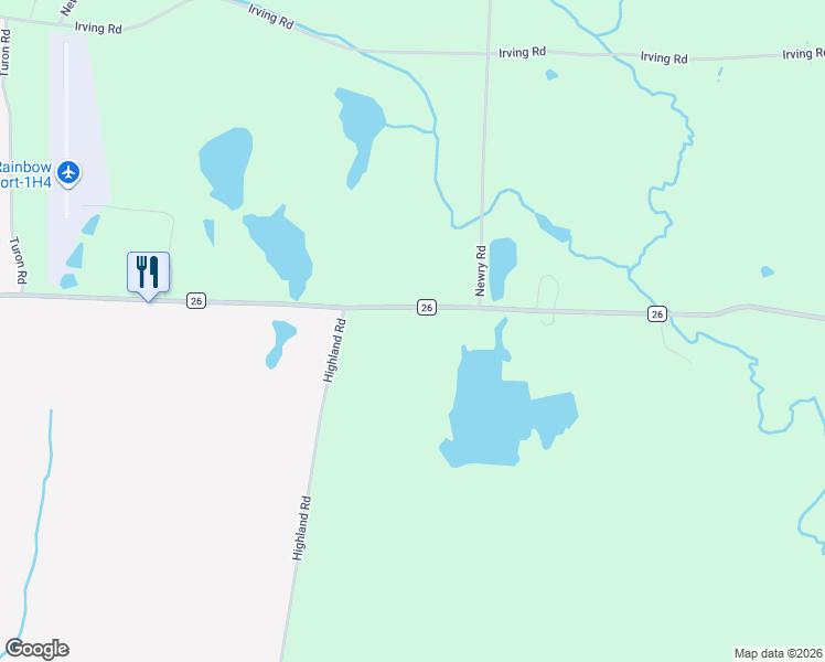 map of restaurants, bars, coffee shops, grocery stores, and more near 3603 County Route 26 in Greenville