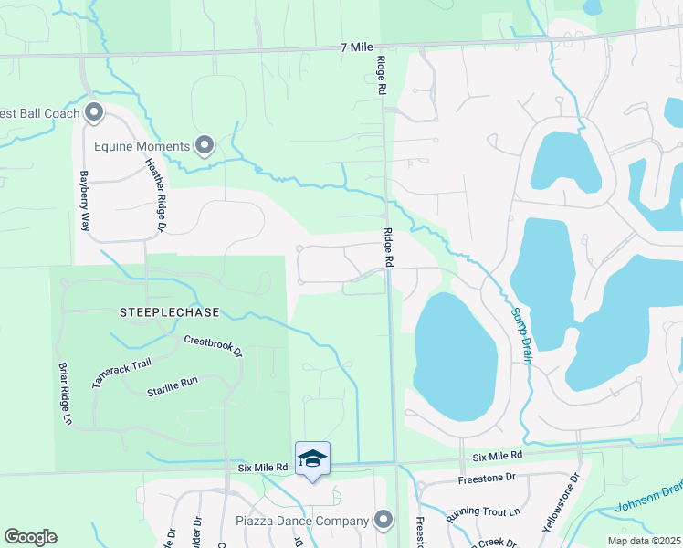 map of restaurants, bars, coffee shops, grocery stores, and more near 49851 Waterstone Estates Circle in Northville