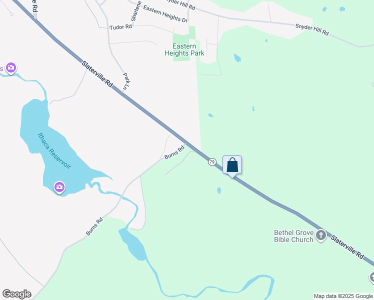 map of restaurants, bars, coffee shops, grocery stores, and more near 102 Wiedmaier Court in Ithaca