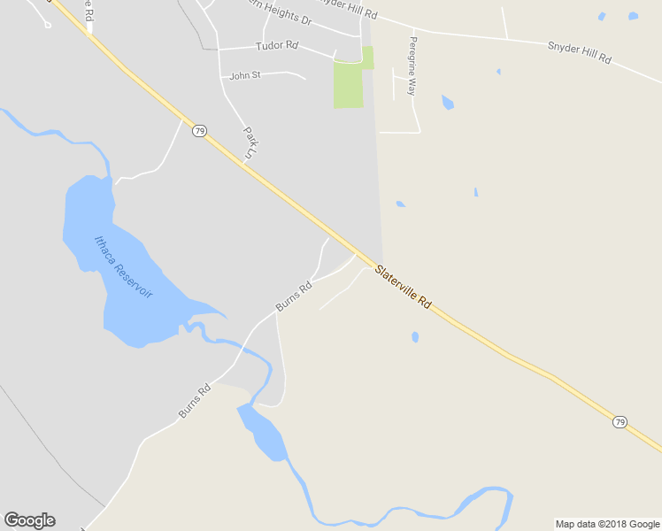 map of restaurants, bars, coffee shops, grocery stores, and more near 120 Burns Road in Ithaca