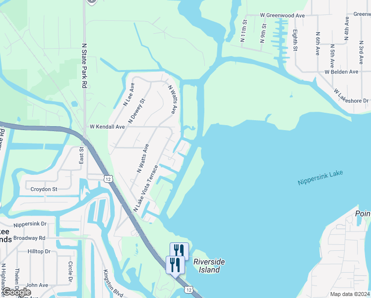 map of restaurants, bars, coffee shops, grocery stores, and more near 37975 Nora Place in Spring Grove