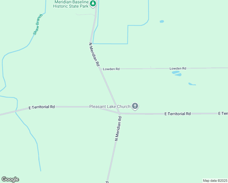 map of restaurants, bars, coffee shops, grocery stores, and more near 12175 North Meridian Road in Pleasant Lake