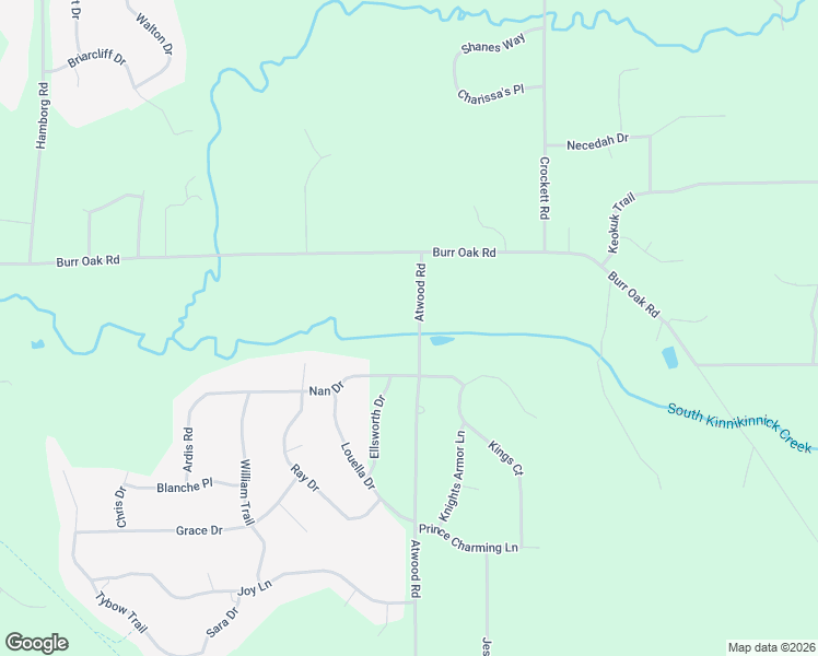 map of restaurants, bars, coffee shops, grocery stores, and more near 10582 Atwood Road in Roscoe