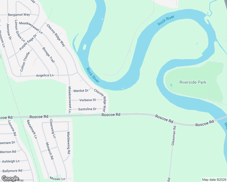 map of restaurants, bars, coffee shops, grocery stores, and more near 10653 Chicory Ridge Way in Roscoe