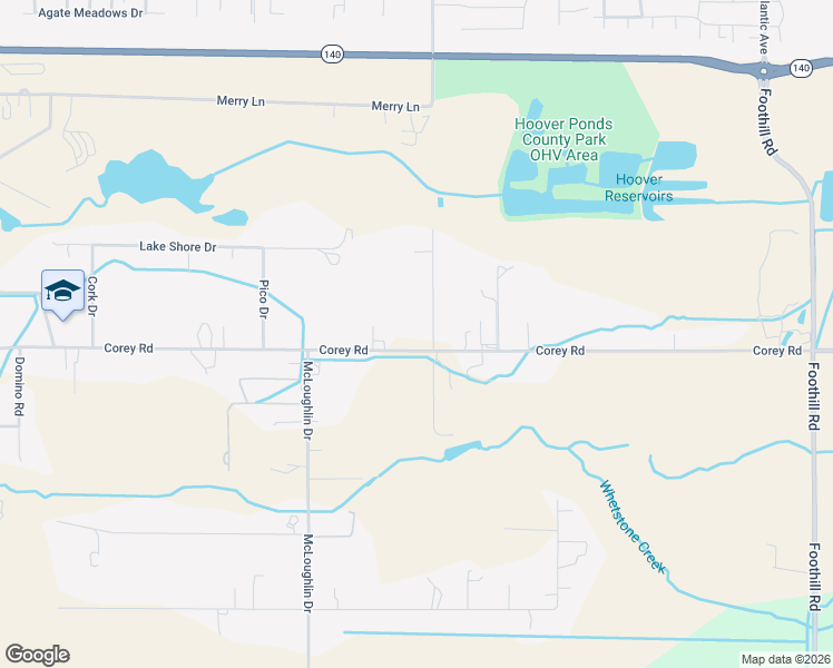 map of restaurants, bars, coffee shops, grocery stores, and more near 6797 Lakeview Drive in Central Point