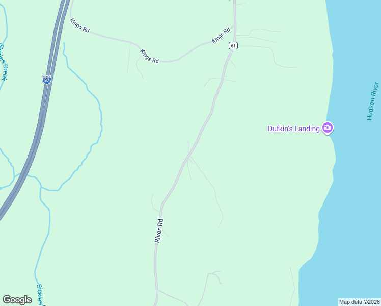 map of restaurants, bars, coffee shops, grocery stores, and more near 1507 River Road in West Coxsackie