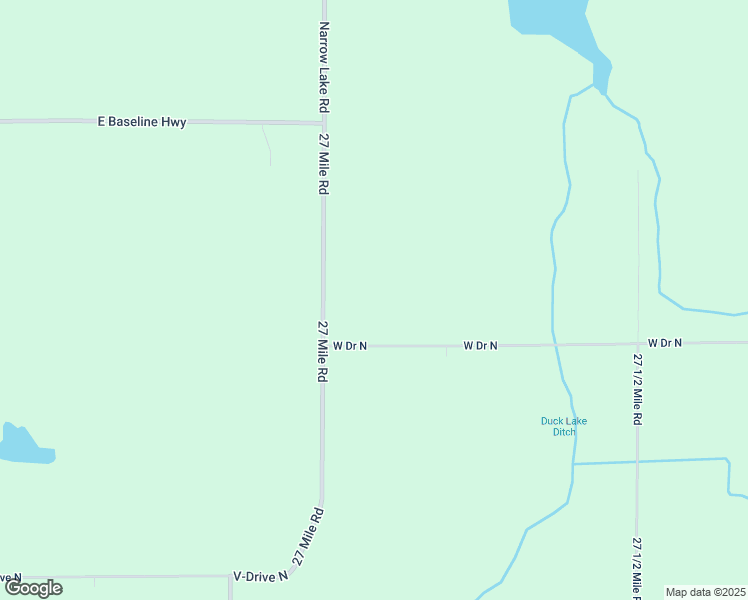 map of restaurants, bars, coffee shops, grocery stores, and more near 23662 27 Mile Road in Springport