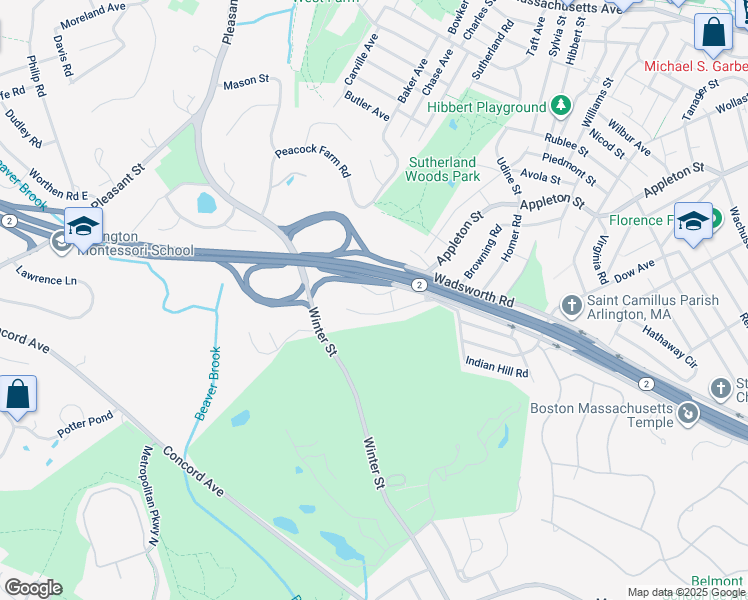 map of restaurants, bars, coffee shops, grocery stores, and more near 44 Golden Avenue in Lexington