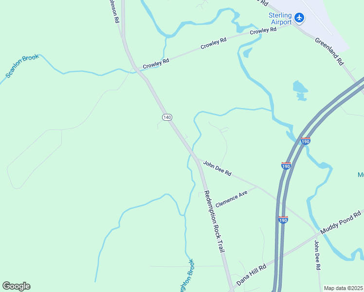 map of restaurants, bars, coffee shops, grocery stores, and more near 115 Redemption Rock Trail in Sterling
