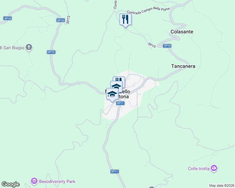 map of restaurants, bars, coffee shops, grocery stores, and more near in Province of Pescara