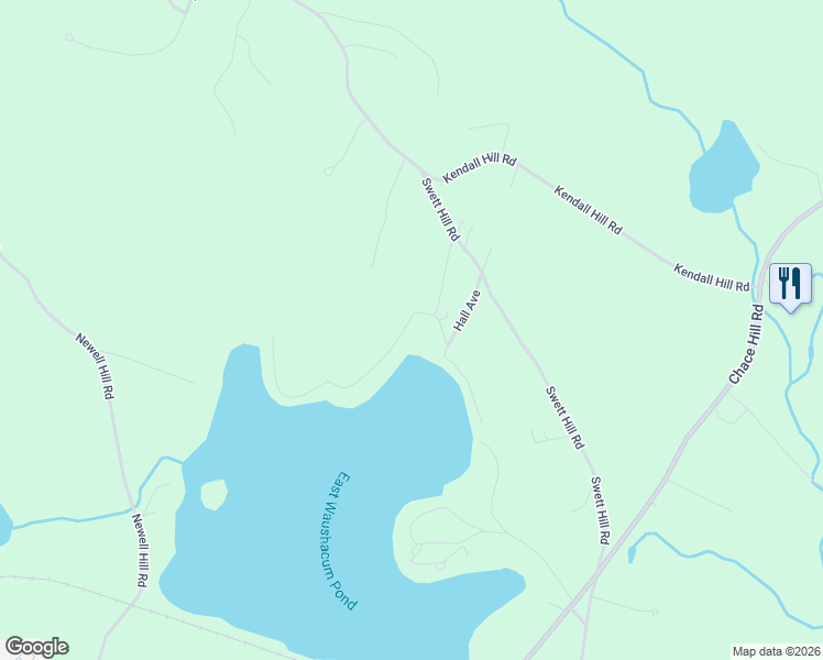 map of restaurants, bars, coffee shops, grocery stores, and more near 2 North Cove Road in Sterling