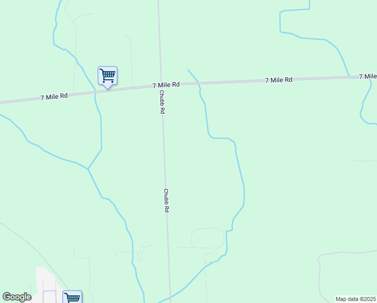 map of restaurants, bars, coffee shops, grocery stores, and more near 8802 Chubb Road in Northville