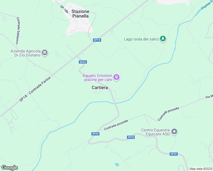 map of restaurants, bars, coffee shops, grocery stores, and more near 38 SP53 in Provincia di Pescara