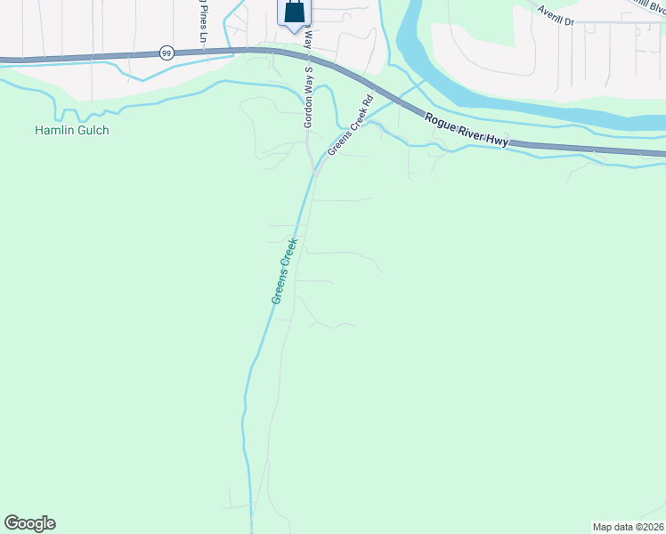 map of restaurants, bars, coffee shops, grocery stores, and more near 559 Greens Creek Road in Grants Pass