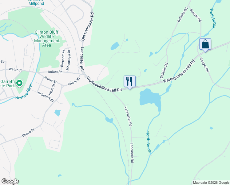 map of restaurants, bars, coffee shops, grocery stores, and more near 6 Mcnulty Road in Bolton
