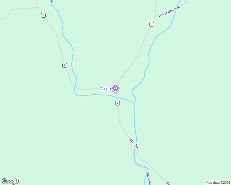map of restaurants, bars, coffee shops, grocery stores, and more near County Highway 6 in Otsego County