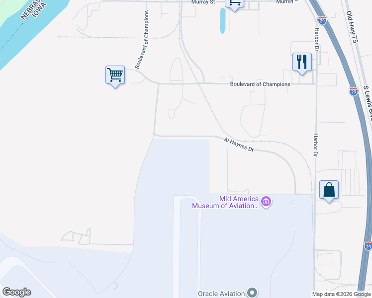 map of restaurants, bars, coffee shops, grocery stores, and more near in Sioux City