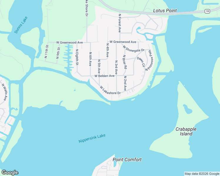 map of restaurants, bars, coffee shops, grocery stores, and more near 27849 West Lakeshore Drive in Spring Grove